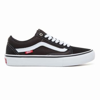 Vans Old Skool Pro - Miesten Skeittikengät - Mustat/Valkoinen